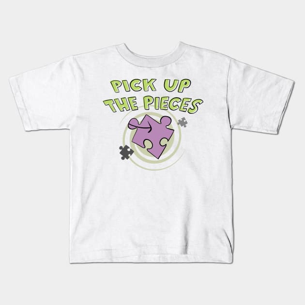 Pick Up The Pieces Kids T-Shirt by Phil Tessier